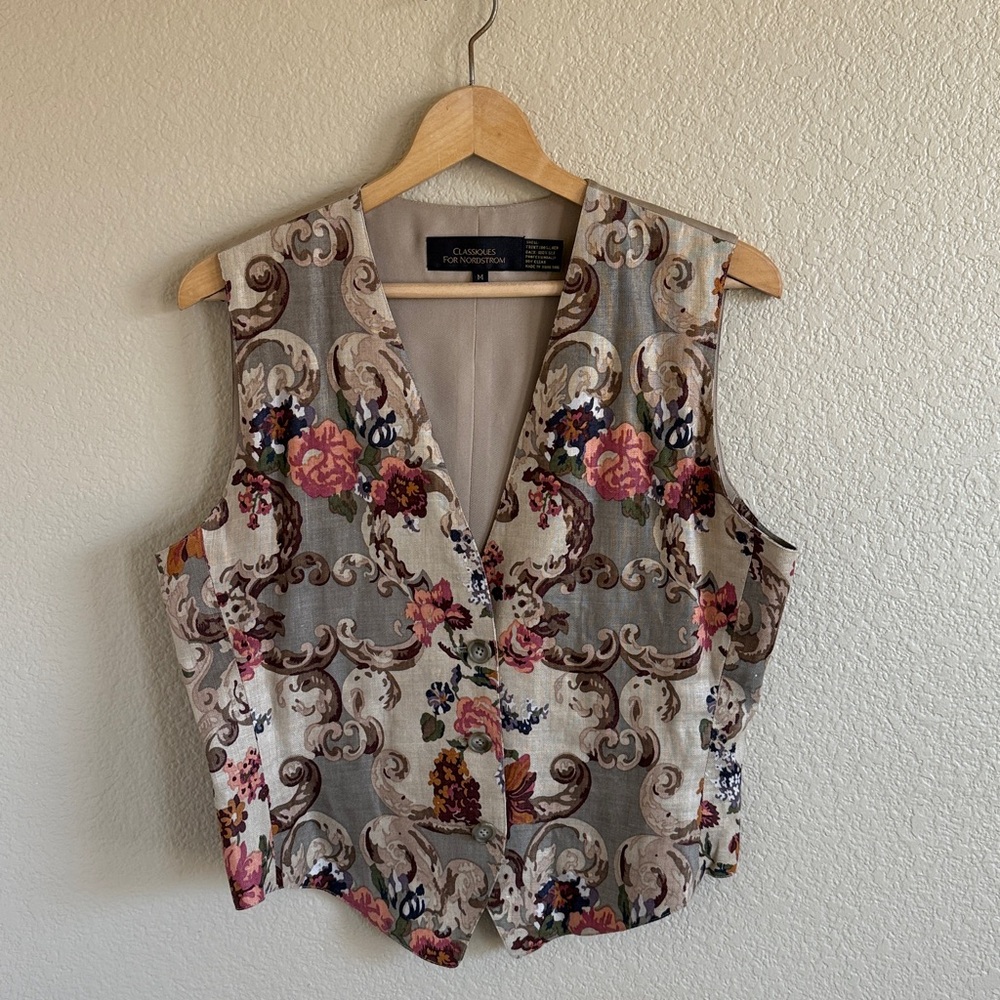 Floral Tapestry Vest